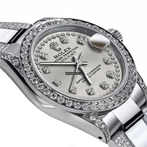 Lovely Replica Rolex Lady-datejust 68274 Automatic Movement 31mm Steel Case Womens Watch - Image 2