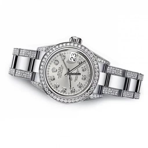 Lovely Replica Rolex Lady-datejust 68274 Automatic Movement 31mm Steel Case Womens Watch - Image 3