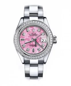 Wholesale Replica Rolex Oyster Perpetual Lady Date 69160 Automatic Movement 26mm Steel Case Womens Watch