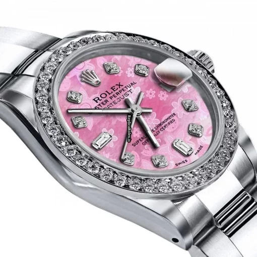 Wholesale Replica Rolex Oyster Perpetual Lady Date 69160 Automatic Movement 26mm Steel Case Womens Watch - Image 2