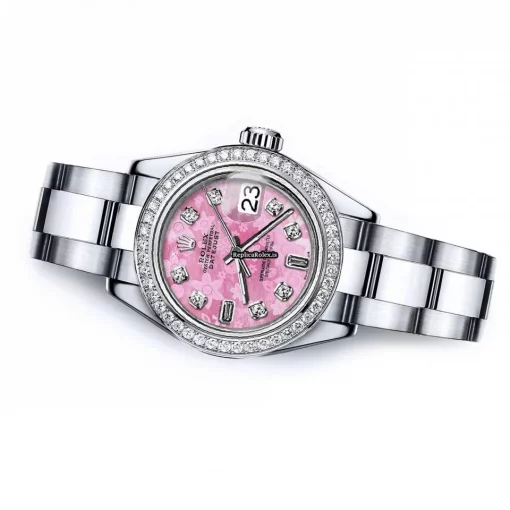 Wholesale Replica Rolex Oyster Perpetual Lady Date 69160 Automatic Movement 26mm Steel Case Womens Watch - Image 3