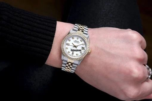 Epic Replica Rolex Lady-datejust 68274 Automatic Movement 31mm Gold/steel Case Womens Watch - Image 7