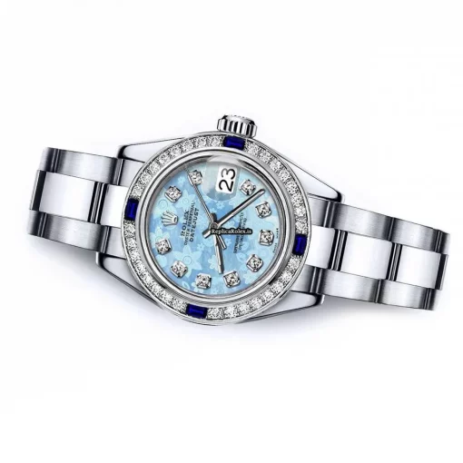 High-end Replica Rolex Oyster Perpetual Lady Date 69160 Automatic Movement 26mm Steel Case Womens Watch - Image 2