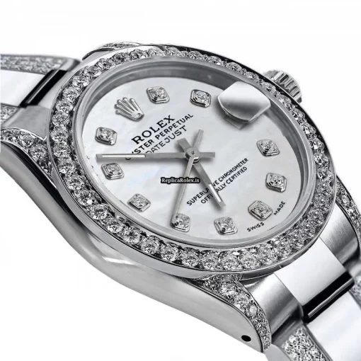 Incredible Replica Rolex Lady-datejust 68274 Automatic Movement 31mm Steel Case Womens Watch - Image 2