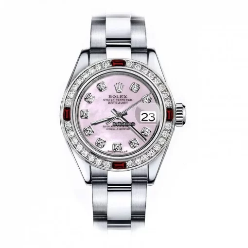 Attractive Fake Rolex Oyster Perpetual Lady Date 69160 Automatic Movement 26mm Steel Case Womens Watch