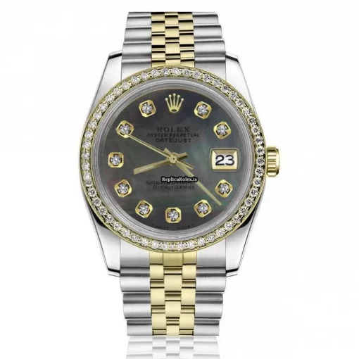 Popular Fake Rolex Lady-datejust 68274 Automatic Movement 31mm Gold/steel Case Womens Watch