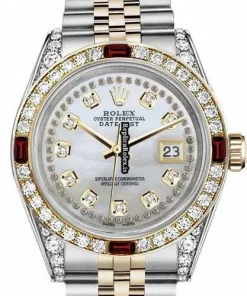 Excellent Imitation Rolex Lady-datejust 69173 Automatic Movement 31mm Gold/steel Case Womens Watch