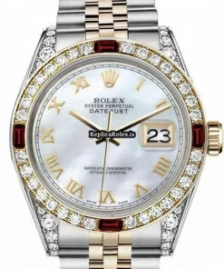 Well Made Replicas Rolex Lady-datejust 69173 Automatic Movement 31mm Gold/steel Case Womens Watch