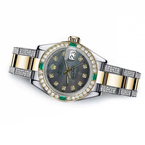 Great Clone Rolex Datejust 16013 Automatic Movement 36mm Gold/steel Case Mens/unisex Watch - Image 2