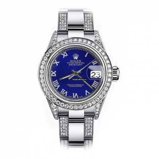Stylish Fake Rolex Lady-datejust 68274 Automatic Movement 31mm Steel Case Womens Watch