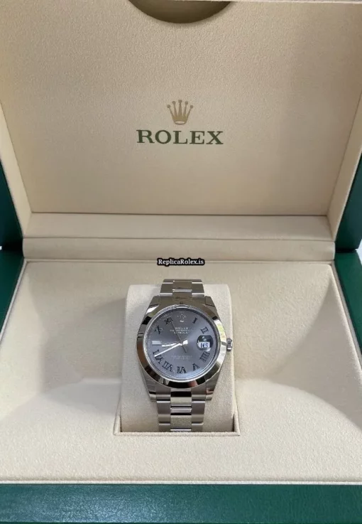 Fine Replica Rolex Datejust 126300-0013 Caliber 3235 Automatic Movement 41mm Steel Case Mens/unisex Watch - Image 6