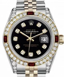 Superb Replica Rolex Lady-datejust 69173 Automatic Movement 26mm Gold/steel Case Womens Watch