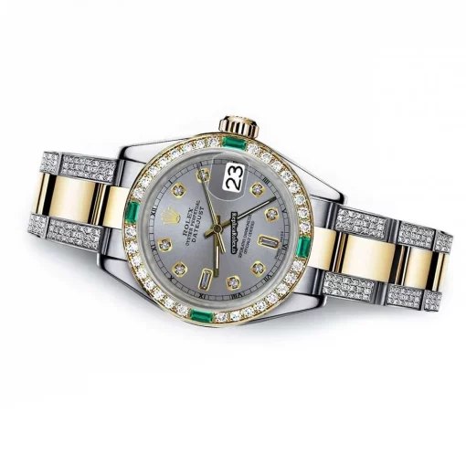 Fantastic Fake Rolex Datejust 16013 Automatic Movement 36mm Gold/steel Case Mens/unisex Watch - Image 2