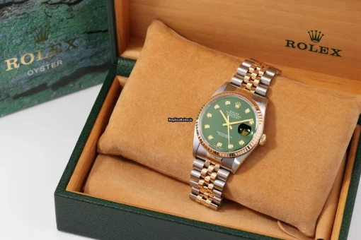 Wholesale Fake Rolex Datejust 16013 Caliber 3035 Automatic Movement 36mm Gold/steel Case Mens/unisex Watch