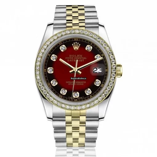 Quality Fake Rolex Lady-datejust 68274 Automatic Movement 31mm Gold/steel Case Womens Watch