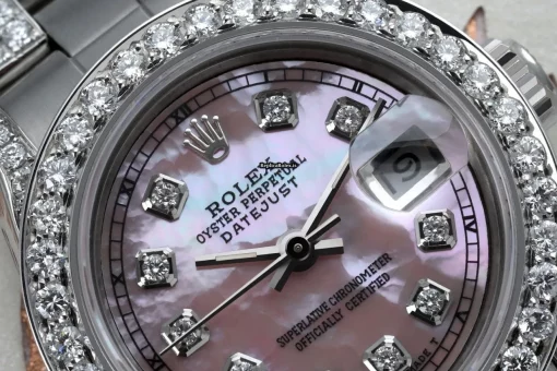 Fantastic Replica Rolex Oyster Perpetual Lady Date 69160 Automatic Movement 26mm Steel Case Womens Watch