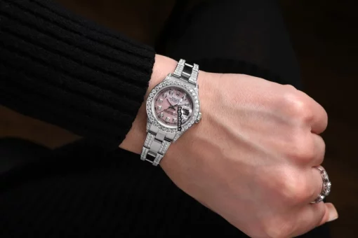 Fantastic Replica Rolex Oyster Perpetual Lady Date 69160 Automatic Movement 26mm Steel Case Womens Watch - Image 7