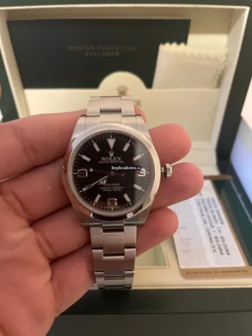 Terrific Replica Rolex Explorer 214270-0001 Automatic Movement 39mm Steel Case Mens/unisex Watch - Image 2