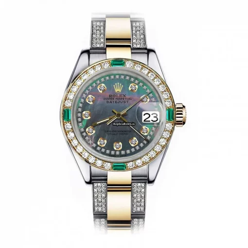 Incredible Replica Rolex Lady-datejust 68273 Automatic Movement 31mm Gold/steel Case Womens Watch