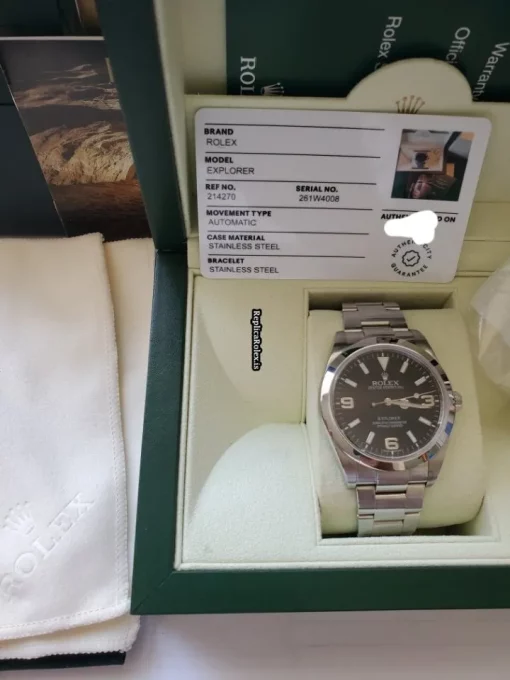 Distinctive Fake Rolex Explorer 214270 Caliber 3132 Automatic Movement 39mm Steel Case Mens/unisex Watch