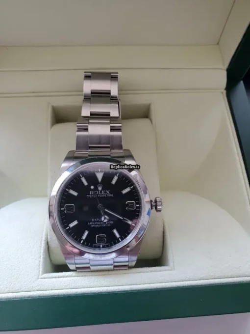 Distinctive Fake Rolex Explorer 214270 Caliber 3132 Automatic Movement 39mm Steel Case Mens/unisex Watch - Image 10