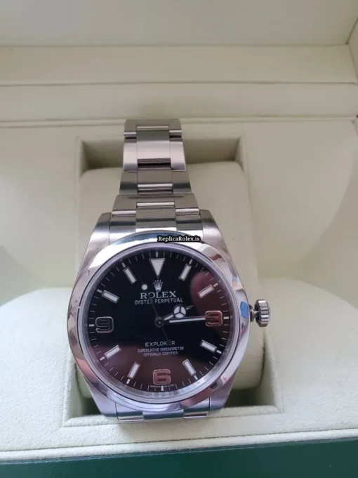 Distinctive Fake Rolex Explorer 214270 Caliber 3132 Automatic Movement 39mm Steel Case Mens/unisex Watch - Image 11