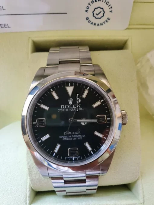Distinctive Fake Rolex Explorer 214270 Caliber 3132 Automatic Movement 39mm Steel Case Mens/unisex Watch - Image 6