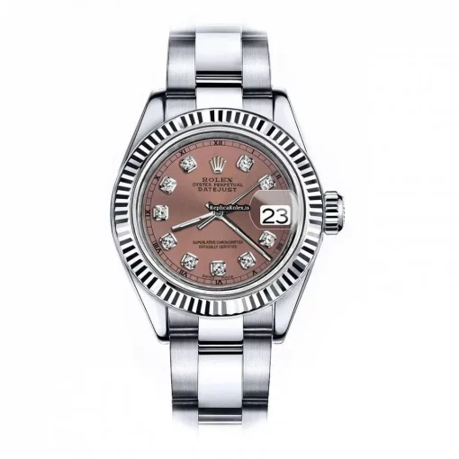 Epic Knockoff Rolex Lady-datejust 69173 Automatic Movement 31mm Steel Case Womens Watch