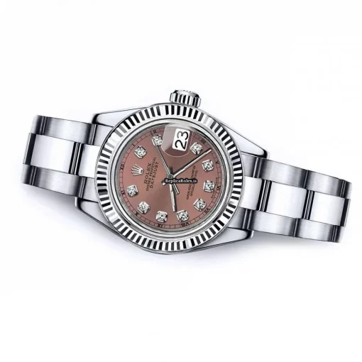 Epic Knockoff Rolex Lady-datejust 69173 Automatic Movement 31mm Steel Case Womens Watch - Image 2