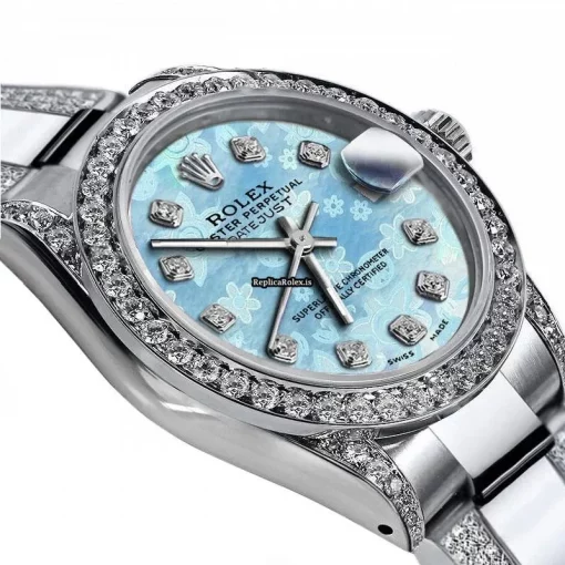 Well Made Knockoff Rolex Lady-datejust 68274 Automatic Movement 31mm Steel Case Womens Watch - Image 2
