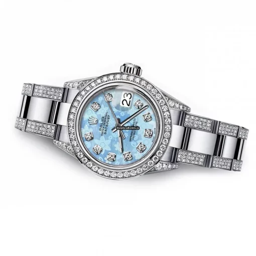 Well Made Knockoff Rolex Lady-datejust 68274 Automatic Movement 31mm Steel Case Womens Watch - Image 3