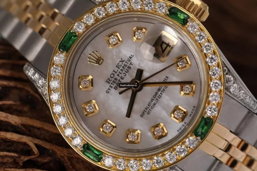 Pleasing Fake Rolex Lady-datejust 69173 Automatic Movement 26mm Gold/steel Case Womens Watch