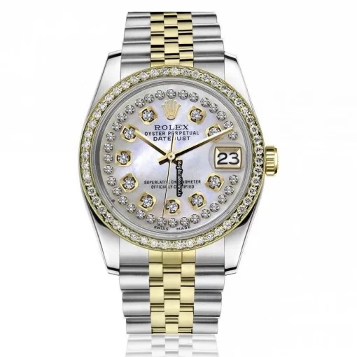 Defect Replica Rolex Lady-datejust 68274 Automatic Movement 31mm Gold/steel Case Womens Watch