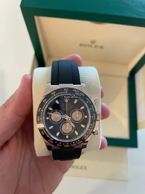 Popular Fake Rolex Daytona 116515ln Caliber 4130 Automatic Movement 40mm Rose Gold Case Mens/unisex Watch - Image 2