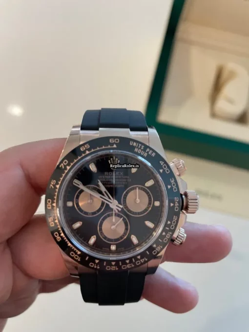 Popular Fake Rolex Daytona 116515ln Caliber 4130 Automatic Movement 40mm Rose Gold Case Mens/unisex Watch - Image 6