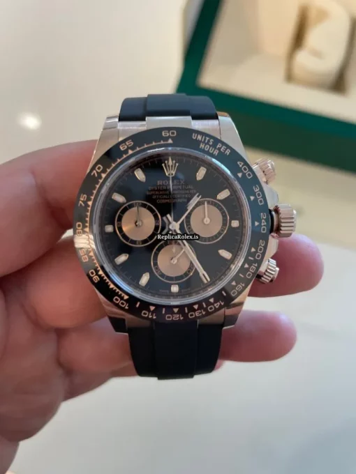 Popular Fake Rolex Daytona 116515ln Caliber 4130 Automatic Movement 40mm Rose Gold Case Mens/unisex Watch - Image 7
