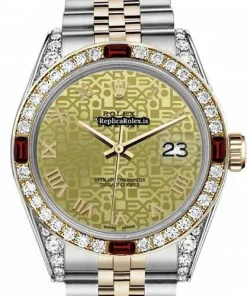 Affordable Knockoff Rolex Lady-datejust 69173 Automatic Movement 26mm Gold/steel Case Womens Watch
