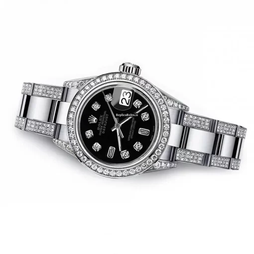 Amazing Fake Rolex Lady-datejust 68274 Automatic Movement 31mm Steel Case Womens Watch - Image 3