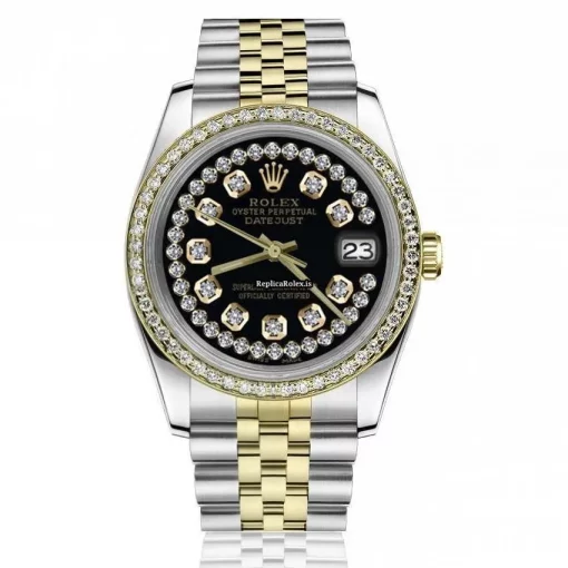 Fabulous Fake Rolex Lady-datejust 68274 Automatic Movement 31mm Gold/steel Case Womens Watch