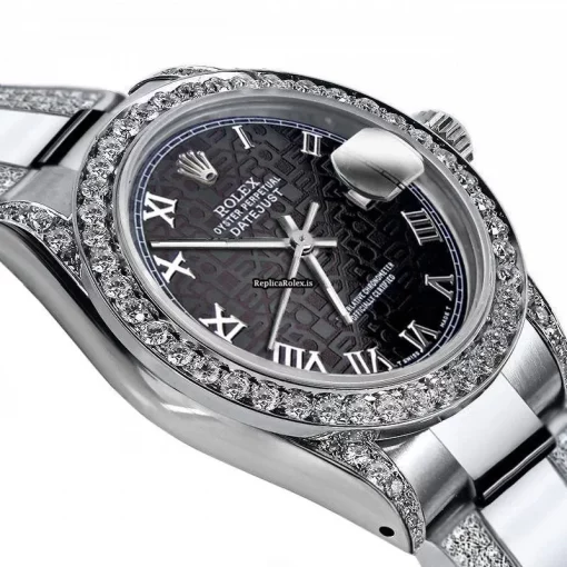 Inexpensive Replica Rolex Lady-datejust 68274 Automatic Movement 31mm Steel Case Womens Watch - Image 2