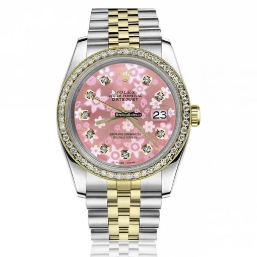Trustworthy Replica Rolex Lady-datejust 68274 Automatic Movement 31mm Gold/steel Case Womens Watch
