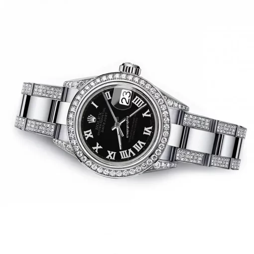 Neat Knockoff Rolex Lady-datejust 68274 Automatic Movement 31mm Steel Case Womens Watch - Image 3