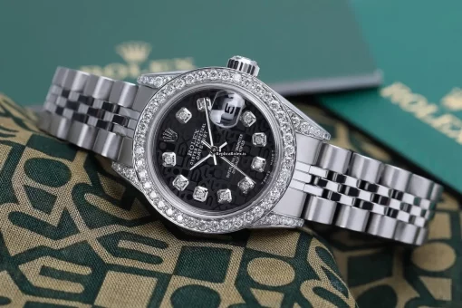 Fabulous Fakes Rolex Lady-datejust 69174 Automatic Movement 26mm Steel Case Womens Watch - Image 5