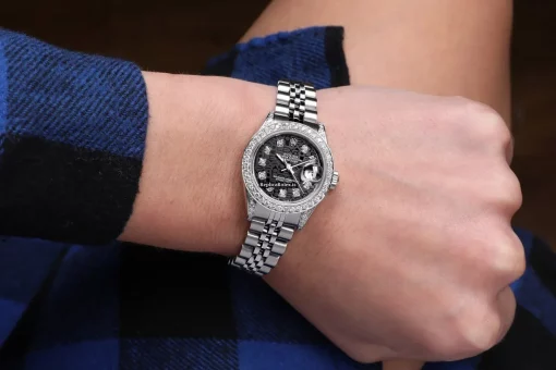 Fabulous Fakes Rolex Lady-datejust 69174 Automatic Movement 26mm Steel Case Womens Watch - Image 9