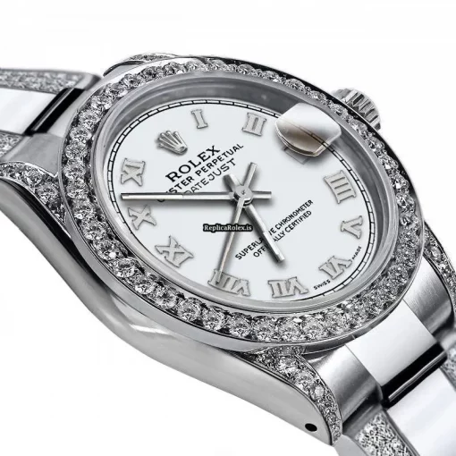 Remarkable Fake Rolex Lady-datejust 68274 Automatic Movement 31mm Steel Case Womens Watch - Image 2