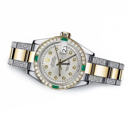 Aaa Replica Rolex Lady-datejust 68273 Automatic Movement 31mm Gold/steel Case Womens Watch - Image 2