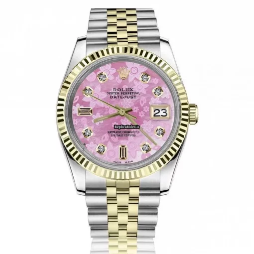 Appealing Copy Rolex Lady-datejust 68274 Automatic Movement 31mm Gold/steel Case Womens Watch