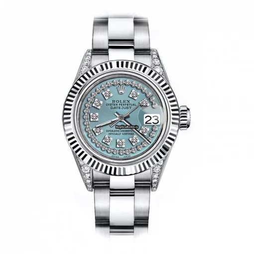 Amazing Replica Rolex Oyster Perpetual Lady Date 69160 Automatic Movement 26mm Steel Case Womens Watch
