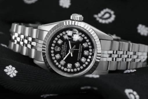 Wonderful Replica Rolex Oyster Perpetual Lady Date 69160 Automatic Movement 26mm Steel Case Womens Watch - Image 3