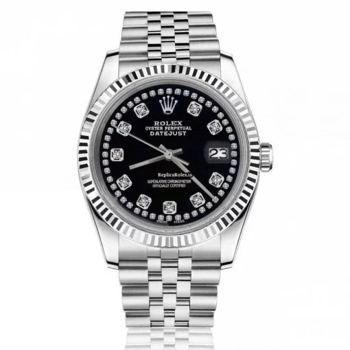 Wonderful Replica Rolex Oyster Perpetual Lady Date 69160 Automatic Movement 26mm Steel Case Womens Watch - Image 8